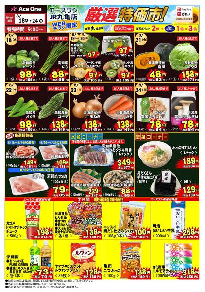 2026年8月18日〜24日までJR丸亀店WEB限定チラシ　厳選特価市！-1