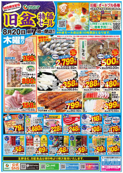2026年8月20日限りSNS限定　旧盆特価セールnew-1