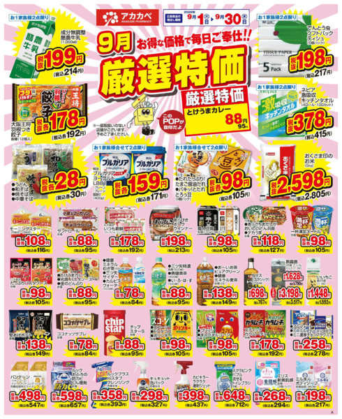 2026年9月1日〜15日まで9月の厳選特価！new-1