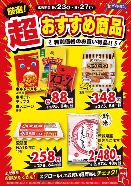 2026年9月23日〜25日まで9/23号・厳選おすすめ商品！new-1