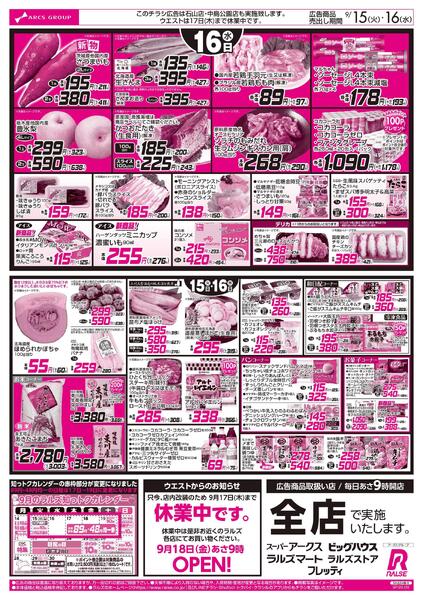 9/15-16  アークスデー/日用品特価市new-2