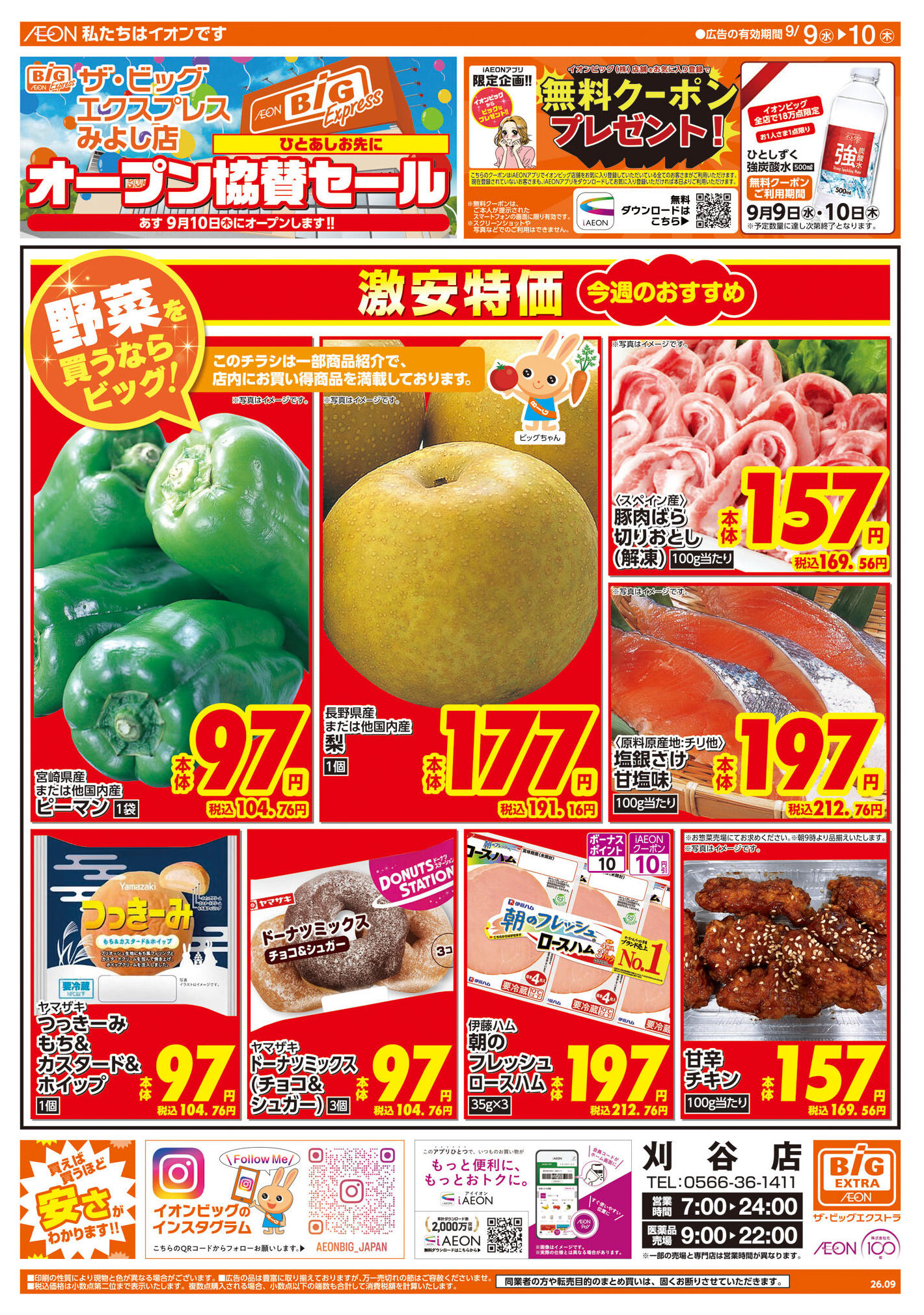 ザ・ビッグエクストラ刈谷店のチラシ｜最新の特売・セール情報【チラシ