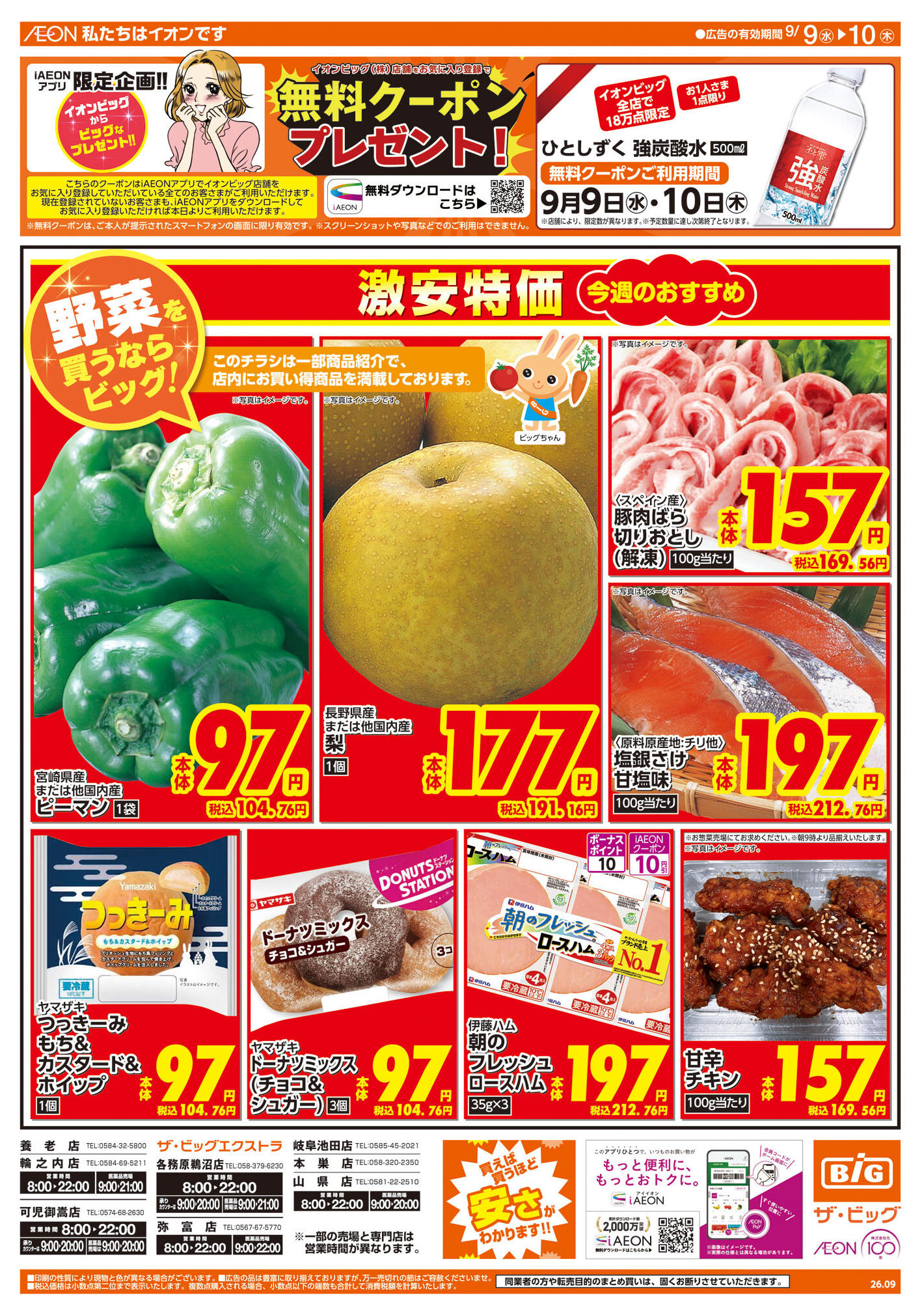 ザ・ビッグエクストラ本巣店のチラシ｜最新の特売・セール情報【チラシ
