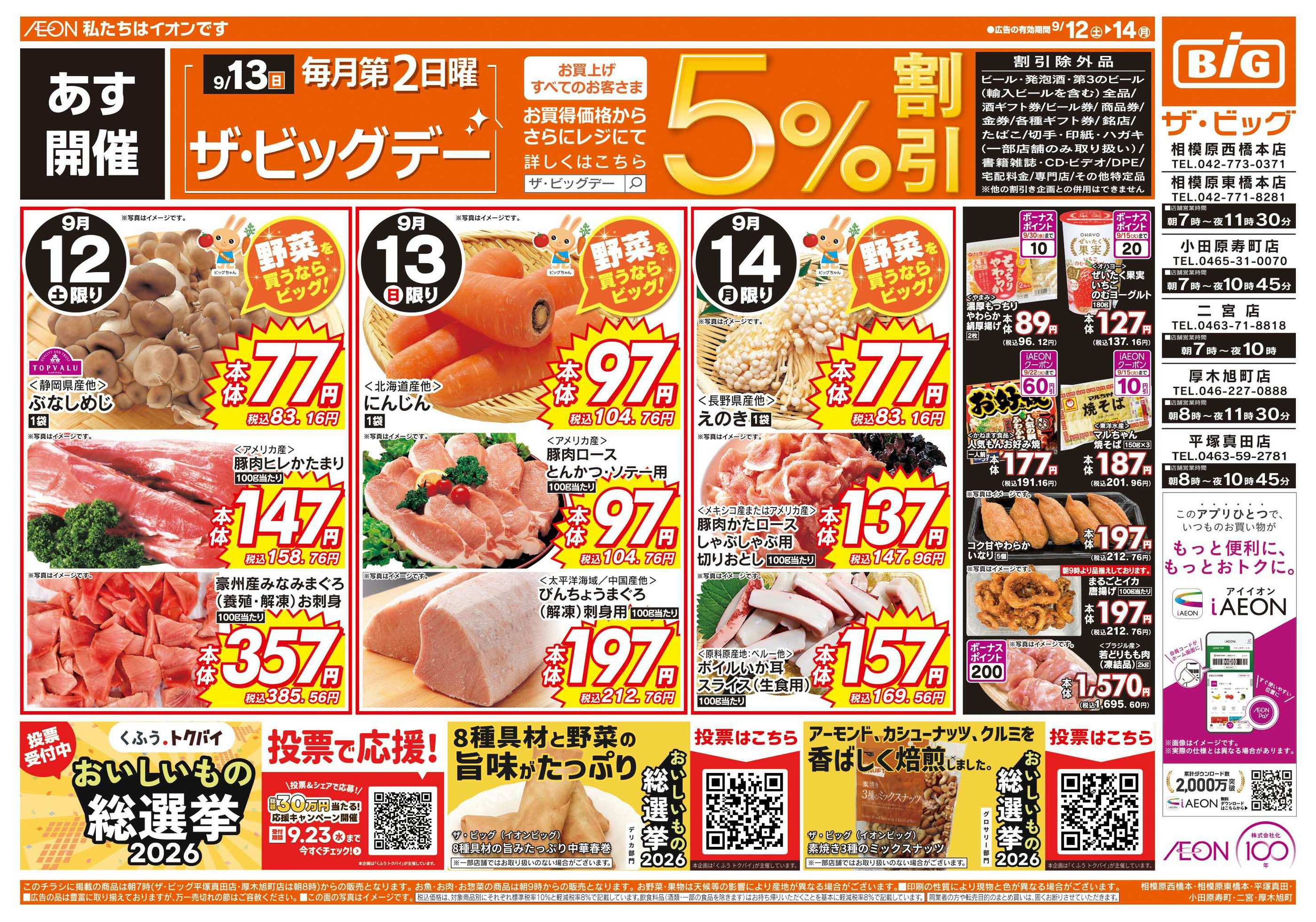 ザ・ビッグ相模原西橋本店のチラシ｜最新の特売・セール情報【チラシ