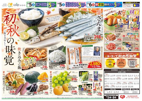初秋の味覚　生さんま　炊き込みご飯　岩手銀河のしずく　秋の行楽に！お弁当材料　味噌・即席みそ汁・お茶（葉）１０％引new-2