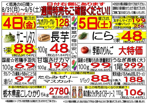 8月31日(月)～9月5日(土)　週間特売-3
