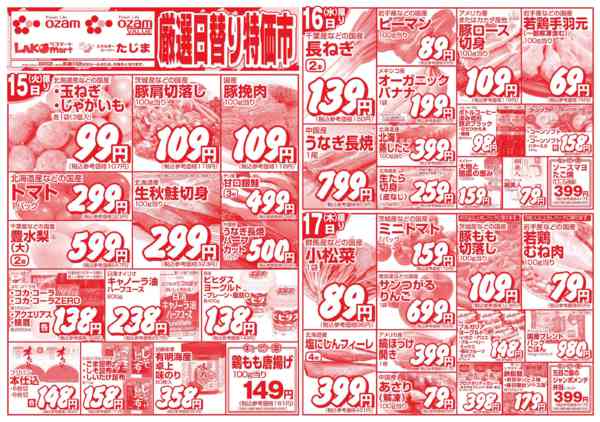 2026年9月15日〜17日まで9/15号「厳選日替り特価市」new-1