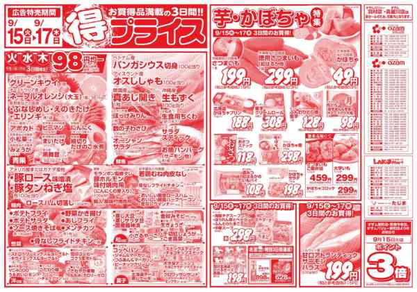 2026年9月15日〜17日まで9/15号「得プライス」new-1