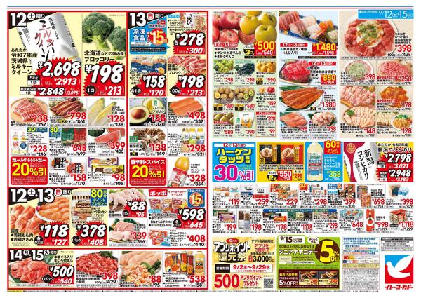 9/12(土)～9/15(火)　お買得-1