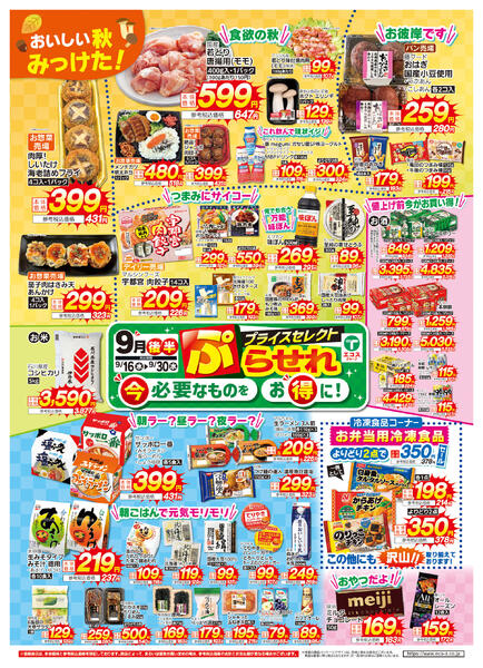 9月後半ぷらせれ（ココスナカムラ）-1