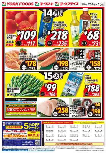 2026年9月14日〜15日まで売出日：9/14(月)・9/15(火)-2