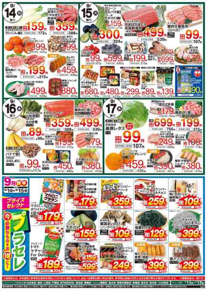 2026年9月14日〜17日まで9/11号　厳選お買得品-1