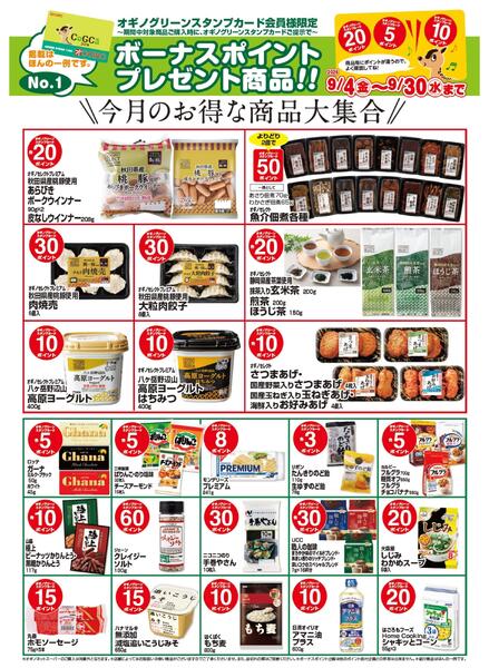 ボーナスポイントプレゼント商品【９月】-1