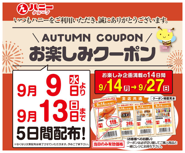 2026年9月9日〜13日までお楽しみクーポン配布中！-1
