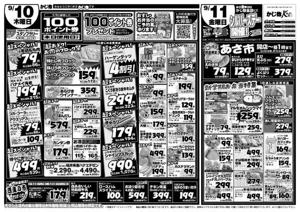 火・水2日間の100円均一セールと木金特売!-2