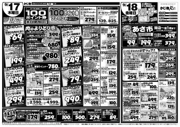 火・水2日間の100円均一セールと木金特売new-2