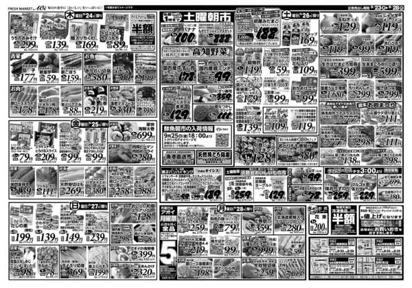 2026年9月24日〜28日まで土曜朝市お昼1時まで　数量限定　売切御免-1