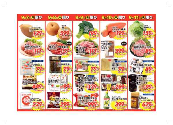 2026年9月5日〜11日まで毎日の必需品が日替わり応援価格！new-2