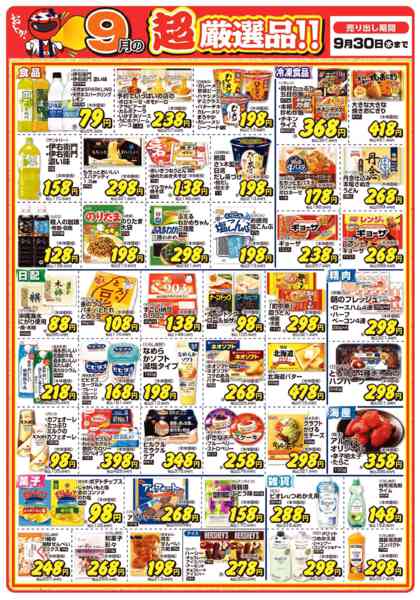 2026年9月1日〜28日まで今月の超厳選品-1