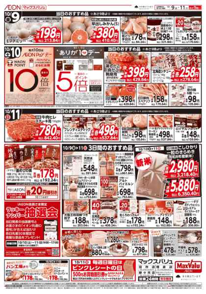 2026年10月9日〜11日まで当日のおすすめ品♪new-1