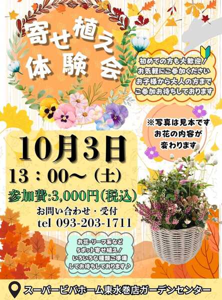 スーパービバホーム 寄せ植え体験会【スーパービバホーム東水巻店】-1