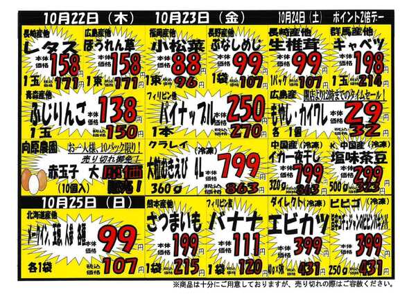 プロマート 10/19～10/25-2