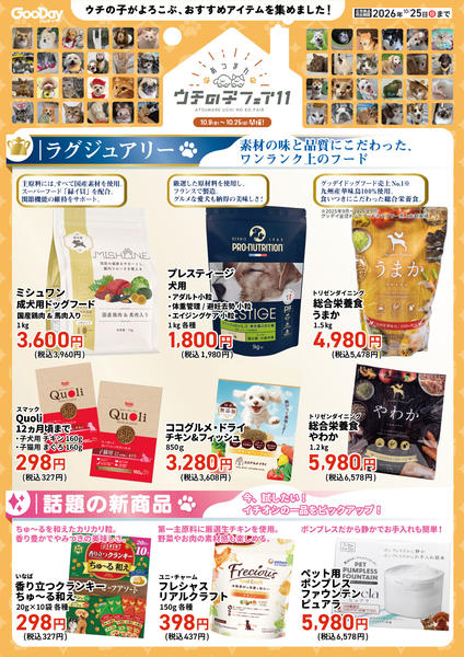 2026年10月9日〜25日まであつまれ ウチの子フェア11チラシ-1