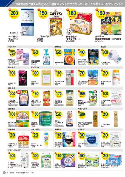 2026年10月1日〜31日まで今月のボーナスポイント商品！-2